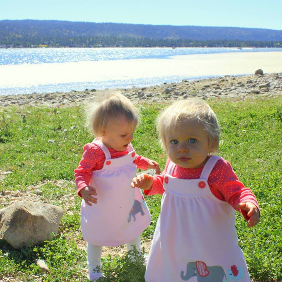 twins at the lake