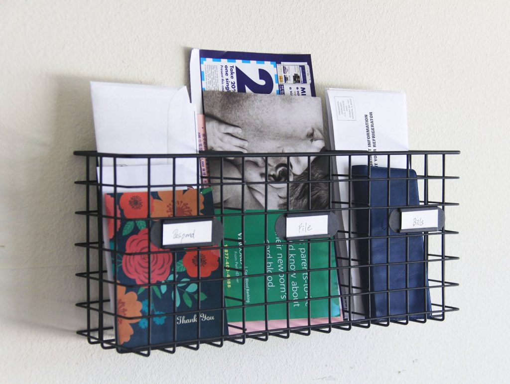 letter organizer keeping a tidy home 