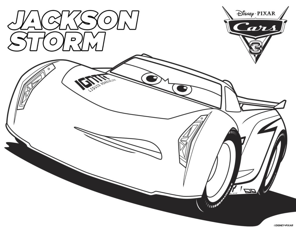Jackson Storm Printable Coloring Page