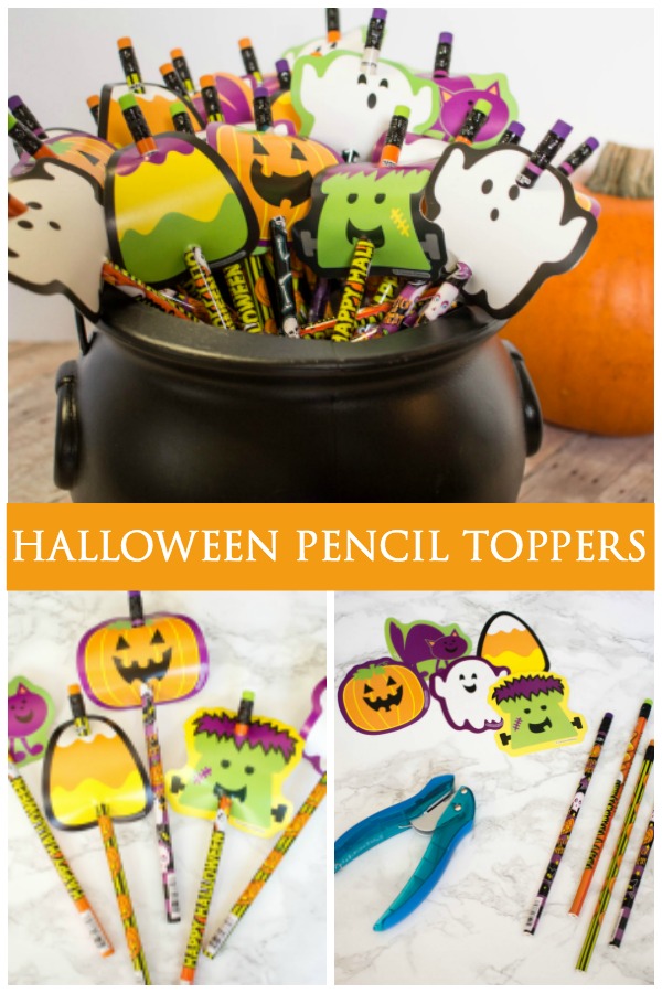 These cute little Halloween Pencil Treats are a great candy-free option you can pass out on the big night or take to school. Your kids will love helping you make this fun craft!