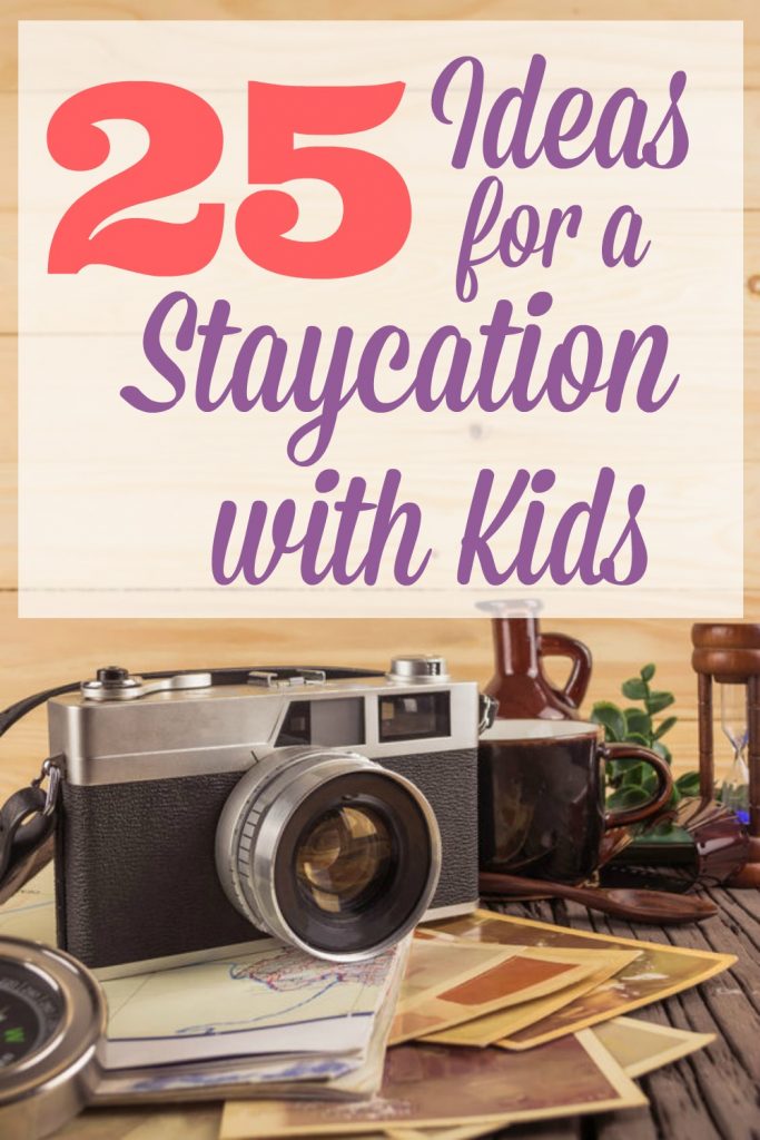Ideas to make your staycation at home more exciting. This big list of family activities will be fun for couples with kids or without, during summer or on Spring Break. These tips offer plenty of cheap things to do, as well as some creative ways to spend you weekend free time.