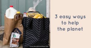 Want to help your kids take care of the environment but there’s not enough time? Check out these 3 easy ways to help the environment. They’re budget-friendly too!