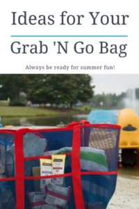 Ideas for a grab and go summer fun bag - always be ready for an adventure!