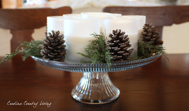 Cake Stand Winter Centerpiece Simply Sweet Days