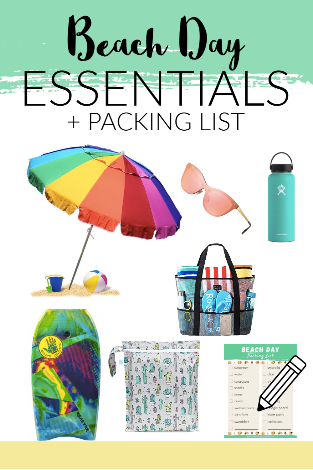 Summertime Beach Essentials And Packing List Simply Sweet Days