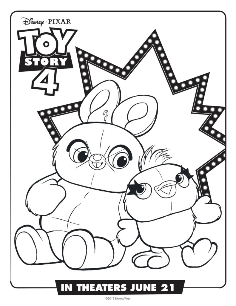 Toy Story 4 Activities and Coloring Pages | Simply Sweet Days