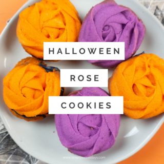 Halloween Rose Cookies