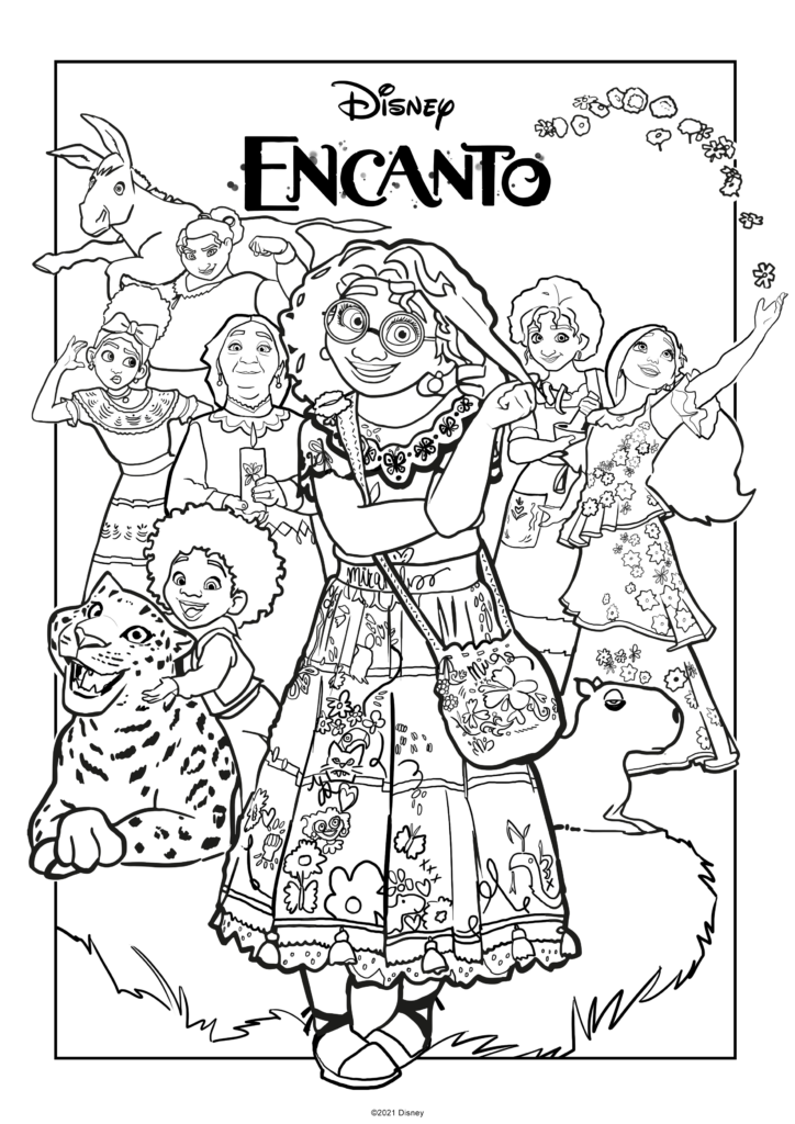 Madrigal Family Coloring Page Encanto